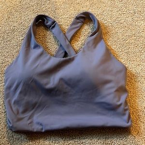 Purple athletic tank top